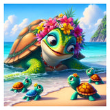 AMORARS 5D Diamond Painting Kit for Adults, Sea Turtle Diamond Art Beginners - DIY Full Diamond Dot Gem Art Paintings, Suitable Gifts, and Home Decoration Crafts, 12x12Inch AMORARS