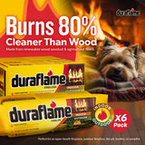Duraflame 6-Pack Indoor/Outdoor Logs for Fireplace & Fire Pit, 3-Hour Burn, 4.5lb Each Duraflame