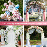 Thickened Tube Garden Arch Trellis - 4.6ft Wide x 7.9ft High or 7.6ft Wide x 6.4ft High - Garden Trellis for Climbing Plants, Stable Garden Arbor, Wedding Arch Decorations, Birthday Party Decoration Ttootle