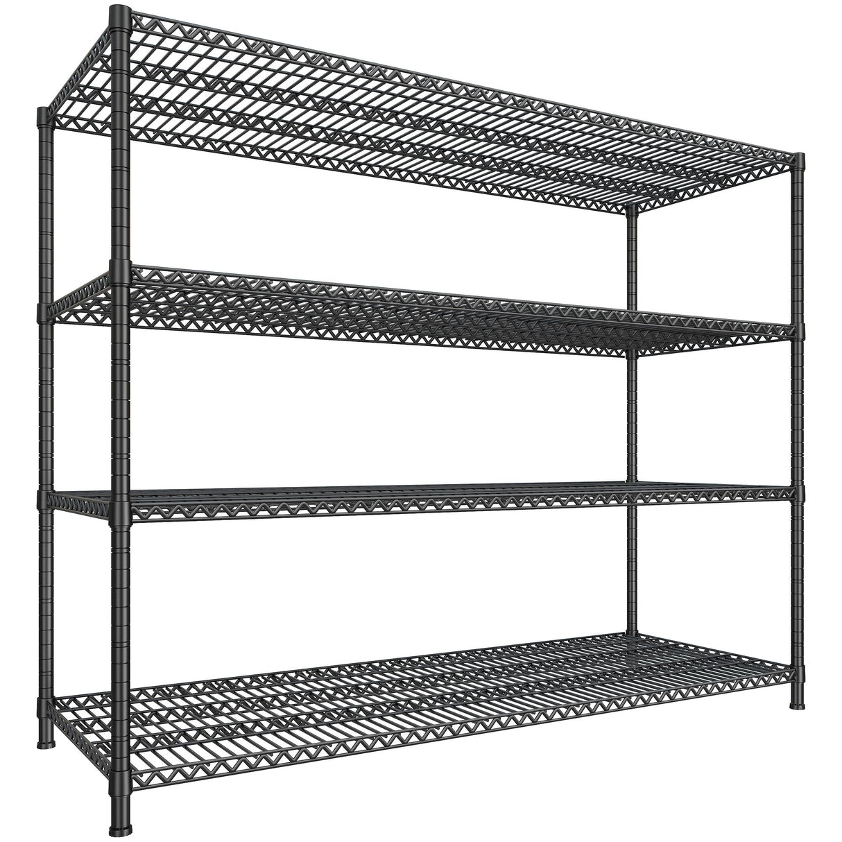 DurayLoly 68.1"W Storage Shelves 2500LBS Wire Shelving Unit, Garage Shelving Heavy Duty, Adjustable Metal Shelves for Garage, Pantry, Kitchen, Basement, Warehouse, Business 68.1"W x 20.9"D x 70.9"H DurayLoly