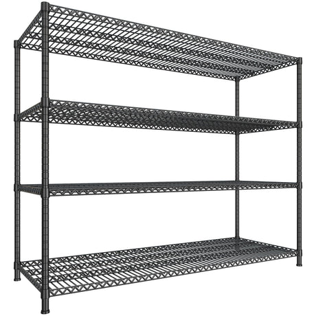 DurayLoly 68.1"W Storage Shelves 2500LBS Wire Shelving Unit, Garage Shelving Heavy Duty, Adjustable Metal Shelves for Garage, Pantry, Kitchen, Basement, Warehouse, Business 68.1"W x 20.9"D x 70.9"H DurayLoly