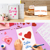 3 Pieces Plastic Painting Stencils 8 x 11 Inch Reusable Inspirational Word Stencils Template for Painting on Wood, Fabric, Paper, Wall DIY Drawing Craft Zonon