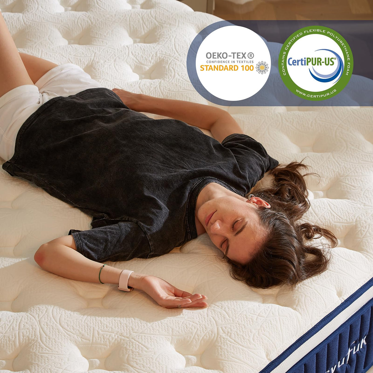 Chiusyufuk Full Mattress,10 inch Full Size Mattress,Hybrid mattresses,Single,Gel Memory Foam Individually Wrapped Pocket Coils Innerspring Pressure Relief,Soft,CertiPUR-US Certified,Fiberglass-Free, Chiusyufuk