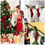 2 Pack Christmas Stockings, 18 Inches Large Cable Knitted Xmas Stocking for Fireplace, Christmas Tree, Holiday Party Decorations Hoiny