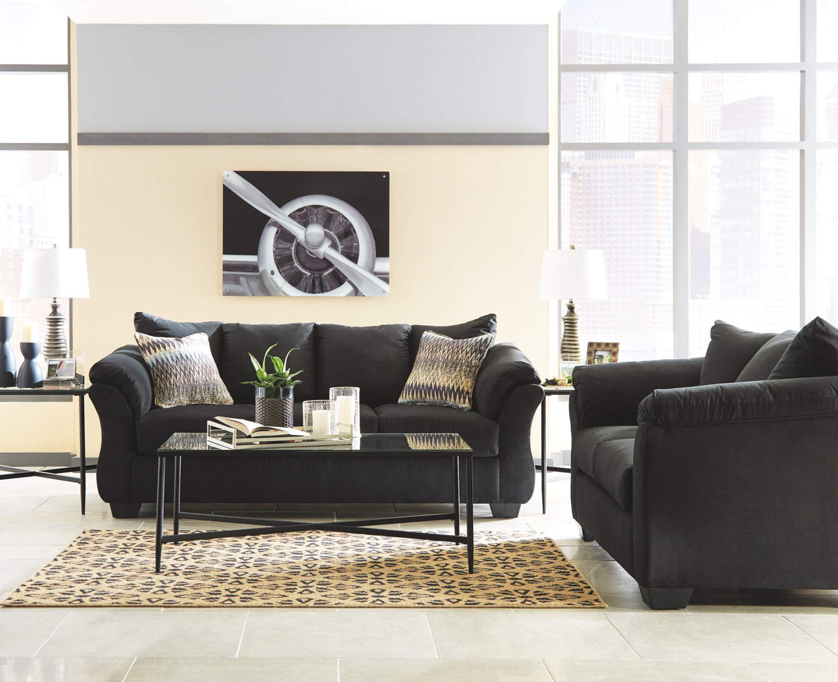 Signature Design by Ashley Darcy Classic Contemporary Sofa, Black Signature Design by Ashley