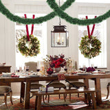 LOMIMOS 32.8 Ft Christmas Twist Garland，Artificial Vine Soft Greenery Decoration for Party Wedding Supplies LOMIMOS
