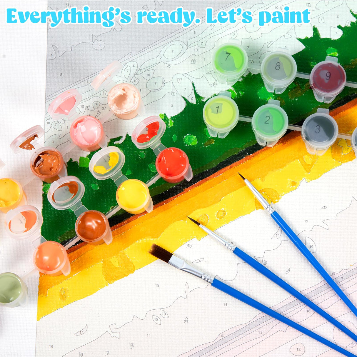 SVINOILER Adults Paint by Number Kits, an Old Man Washes The Car in The Yard, Paint by Number Kits on Canvas, DIY Oil Paintings for Beginners Arts and Crafts, 40x50cm No Frame SVINOILER