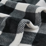 BEDELITE Plaid Fleece Throw Blanket for Couch, Black & White Checkered Flannel Blanket, Cozy & Soft Buffalo Plaid Decor Blanket for Women, Men, 50"x60" BEDELITE