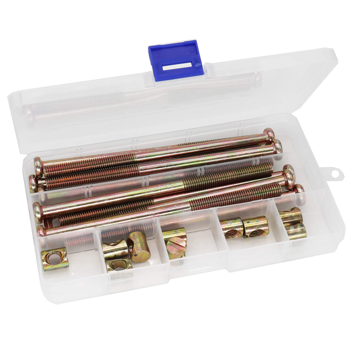 Bed Bolts, cSeao 10-Pack M8 x 140mm Socket Cap Bolts Barrel Nuts Set for Headboard Bunk Bed Frame Zinc Plated cSeao