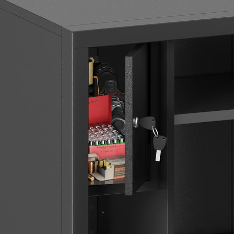 KAER 8-12 Gun Safe Multi-function Gun Safe, Gun Safe for Rifles and Pistols, Gun Cabinet, Large Gun Safe for Home Rifles and Shotguns, Electronic Gun Cabinet with Removable Shelf and Rifle Rack (1450) KAER