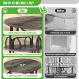 Aheaplus 5 Tier Rotating Bookshelf Tower, 360 Display Spinning Bookcase, Revolving Round Book Shelf Narrow Swivel Bookshelf, Vertical Turning Corner Book Organizer for Small Space, Black Oak Aheaplus