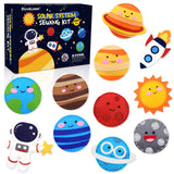 CiyvoLyeen Space Sewing Kit for Kids Solar System DIY Activity Kids Felt Craft Supplies for 7 8 9 10 11 12 Girls and Boys Educational Beginners Sewing Set of 11 CiyvoLyeen