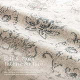 Phantoscope Hallway Runner Rug 2'x10'- Long Rug Runner Boho Washable Non-Slip Carpet for Kitchen Entryway Laundry Bedroom, Ultra-Thin Runners Vintage Distressed Accent Rug, Beige/Neutral Phantoscope