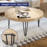 SMARTSTANDARD Hairpin Table Legs 14 Inch, 1/2'' in Diameter 3 Rods, Metal Home DIY Projects for Nightstand, Coffee Table, Dresser with Rubber Floor Protectors, Black, 4PCS SMARTSTANDARD