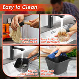 SafBbcue Cast Iron BBQ Sauce Pot and Mop Brush Set,Barbecue Cooking Accessories Heat Preservation Heavy Basting Pot & Mop with 4Pcs Heads for Big Green Egg Grill Grilling,Heavy Pot Gifts for Griller SafBbcue