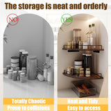 FNBAR Corner Floating Shelves, Rustic Brown Wood, Set of 2, Wall Mount Storage with Guardrail for Bathroom Kitchen Living Room FNBAR