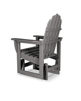 POLYWOOD® Classic Adirondack Glider, Slate Grey Polywood