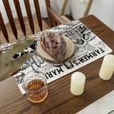 Artoid Mode Tractor Milk Farm Placemats Set of 4, 12x18 Inch Seasonal Autumn Cow House Fall Table Mats for Party Kitchen Dining Decoration Beige Artoid Mode