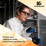 KLEENGUARD™ V30 Maverick™ Safety Glasses (56567), Clear Lenses with KleenVision™ Anti-Fog coating, Black Frame, Carrying Case, Eyewear for Men and Women KLEENGUARD
