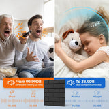 12 Pack Acoustic Panels with Self Adhesive, 12" X 12" X 0.4" High Density Sound Proof Foam Panels for Walls, Soundproof Wall Panels, Brick Sound Absorbing Panels for Home Studio Office Decor - Black NEPIS