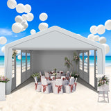 20x30 ft Party Tent Heavy Duty Canopy Tent with Removable Sidewall & 4 Sand Bags, Outdoor Wedding Event Tents for Party (20' x 30') QZEN