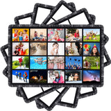 Kinlop 5 Pcs 59"x40" Sublimation Blank Throw Blanket for Heat Press Printed Blanket Soft Flannel Nap Custom Blanket with Tassel for Adult DIY Home Decor(20 Printable Photos Panel) Kinlop