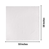 Fingercraft Cloth Napkins, Cotton Linen Blend Napkins Cloth Washable 12 Pack Premium Quality for Parties, Christmas, Thanksgiving, Weddings, Mitered Corner Dinner Napkin for Every Day Use White FINGERCRAFT