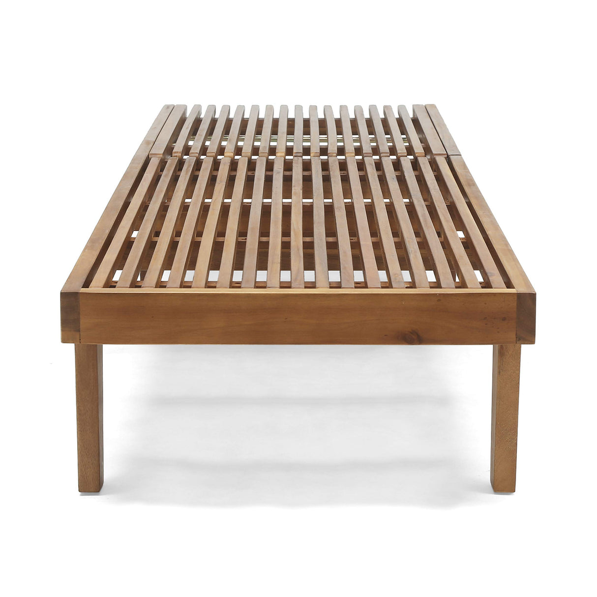 Great Deal Furniture Outdoor Wooden Chaise Lounge (Set of 2), Teak Finish GDFStudio