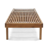 Great Deal Furniture Outdoor Wooden Chaise Lounge (Set of 2), Teak Finish GDFStudio