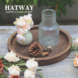 Hatway Wooden Decorative Tray Candle Holder Round Wood Tray Home Decor,Centerpieces Plates for Table centerpieces for CoffeeTable,Christmas Decor Hatway