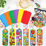Summer Crafts Kits Kids DIY Bookmark Kit Foam Bookmarks Crafts Art Sets Fruits Sweet Treats Sun Ornaments Stickers for Kids Classroom Activities Rewards Party Favor 24 Pcs Treasure Cove