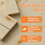 SKYSEN 36" X 84" Bifold Barn Door with 40" Bifold Barn Door Hardware Kit, Including Handle and Pulls, Unfinished Solid Spruce Wood Panel, Pre-Drilled and Assembled(36 * 84-40-fold) SKYSEN