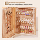 ProCase Large Jewelry Box, 5-Layer Wooden Jewelry Boxes for Women, Jewellery Holder Organizer Storage Case with Mirror for Earrings Bracelet Necklace for Dresser -Natural ProCase