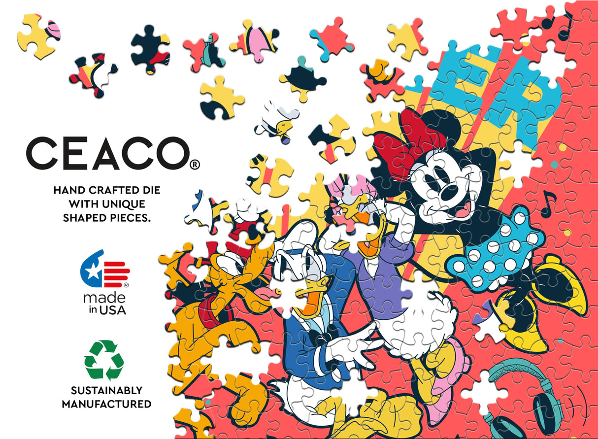Ceaco - 5 in 1 Multipack - Disney - Mickey and Friends - (2) 300 Piece, (2) 500 Piece, (1) 750 Piece Jigsaw Puzzles Ceaco