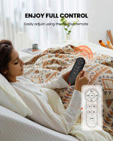 AMADA HOMEFURNISHING Adjustable Bed Frame, Split King Adjustable Bed Base with 4 USB Ports & Under-Bed Nightlight, Head & Foot Incline, Electric Bed Frame with 4 Height Options AMADA HOMEFURNISHING