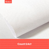 XEmbro 12 PCS Aida Cloth 14 Count, 4 Sizes White Cross Stitch Fabric for Craft Embroidery, Classic Reserve Aida Cloth for Embroidery Beginner, Needlework, Cross Stitch (5.9 to 11.8inch) XEmbro