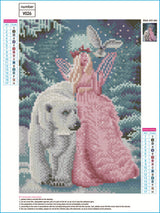 Better Selection Diamond Art by Number Kits Forest Fairy Christmas Decorations Full Drill 5D DIY Arts & Crafts Bling Artwork Decor Set with Crystal Rhinestone Gems 12x16 30x40 cm Better Selection