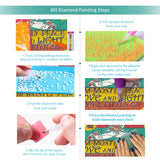 FORLAND Inspirational Diamond Painting Kits for Adults Beginners - 5D DIY Sunflower Full Drill Diamond Kits Painting Crafts for Home Wall Decor, Diamond Art Kits,12x16inch FORLAND