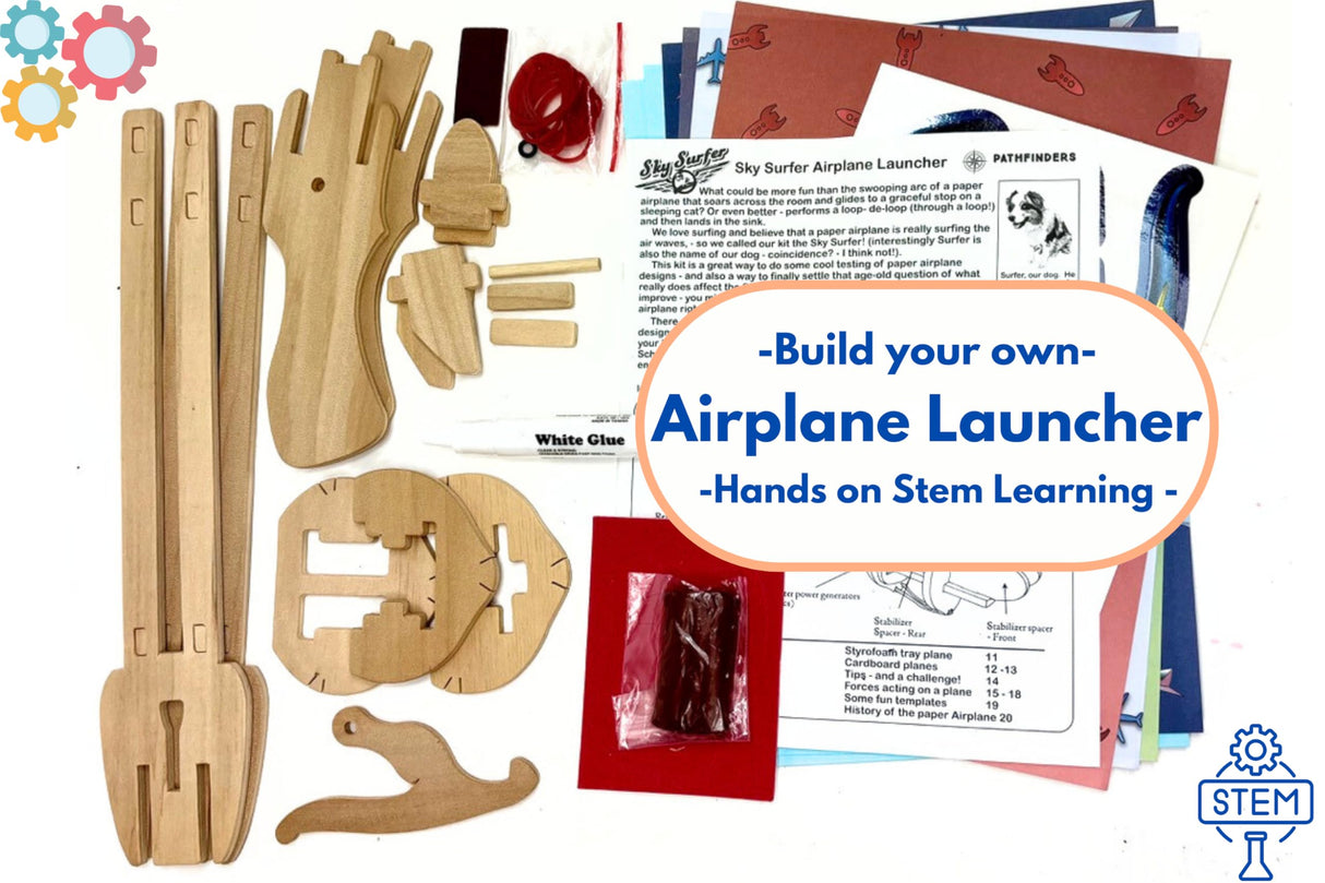 PATHFINDERS STEM Kit – Paper Airplane Launcher | Science Kits for Kids Age 12-14 | stem Toys Age 12-14 Physics Toys | Kids Engineering kit | Learning Resource Pathfinders