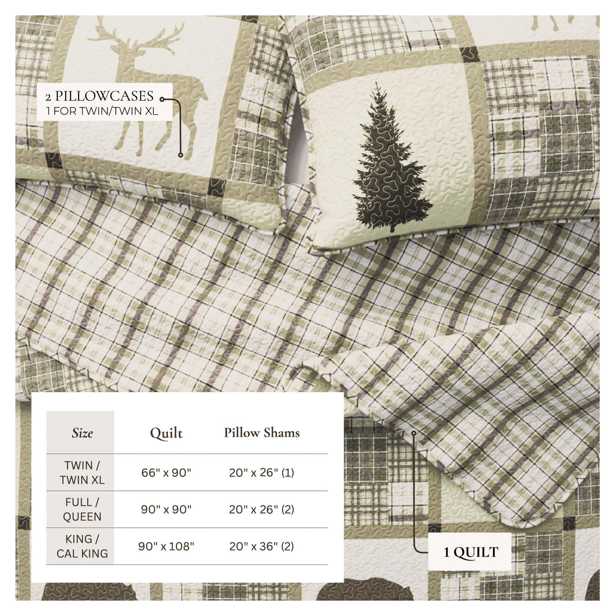 Great Bay Home Lodge Bedspread Full/Queen Size Quilt with 2 Shams. Cabin 3-Piece Reversible All Season Quilt Set. Rustic Quilt Coverlet Bed Set. Stonehurst Collection. Great Bay Home