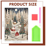 Fullhawl 5d Diamond Painting Kits Christmas for Adult and Beginners, Full Round Diamond Art Kit, 5d Pictures Arts and Crafts for Home Wall Decor, 12 x 16 Inch(Christmas Tree) Fullhawl