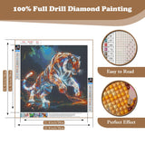 Tiger Diamond Art Kits for Adults, Animals 5D Diamond Painting Kits for Adults, DIY Gem Painting, Crafts for Adults, Dimond Art Paintings Kit, Full Drill Diamond Dot for Home Wall Decor 14 X 14 Inch Xoaoes