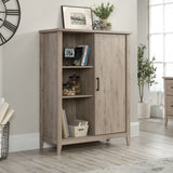 Sauder® Summit Station 52" H Bookcase with Sliding Door, Laurel Oak Sauder