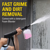 CAT Electric Pressure Washer 1850 PSI 1.4 GPM with 20' high-Pressure Hose, Quick Release Gun, 3-in-1 Nozzle Lance, Foam Cannon Water Pressure Washers, Power Washer for Your Home Patio, Driveway & RV CAT