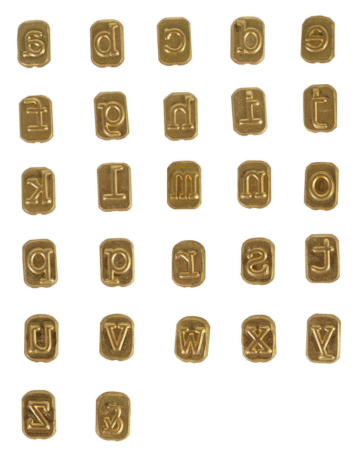 Walnut Hollow HotStamps Mini Lowercase Alphabet Set for Branding and Personalization of Wood, Leather, and Other Surfaces Walnut Hollow