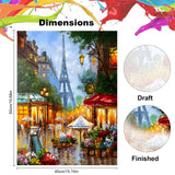 NEWENMO Paint by Numbers for Adults Street Landscape, Paint by Numbers Tower On Canvas Without Frame, DIY Oil Painting Perfect for Beginner, Hobbies and Home Wall Decor(16 * 20In) NEWENMO