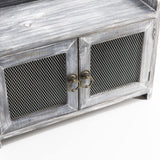 COLLECTIVE HOME - Storage Cabinet, Mini Countertop Cabinet, Wood Organizer for Kitchen Living Room Bedroom Bathroom Office with Magnetic Door, 14.5 x 6.5 x 10 (Gray) COLLECTIVE HOME