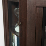 Walker Edison Alcott Classic Glass Door Fireplace Corner Entertainment Center TV Stand for TVs up to 55 Inches, 48 Inch, Espresso Walker Edison