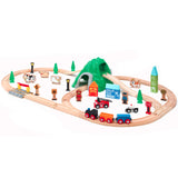 Maxim 50pc Mountain Train Set Set for Toddler with Double-Side Train Tracks Fits Brio, Thomas, Melissa and Doug, Kids Wood Toy Train for 3,4,5 Year maxim enterprise, inc.