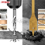 Hi-Spec 21pc Wood Hole Saws, Brad Points & Spade Drill Bit Set for Drill Drivers in a Compact Tool Kit Case Hi-Spec